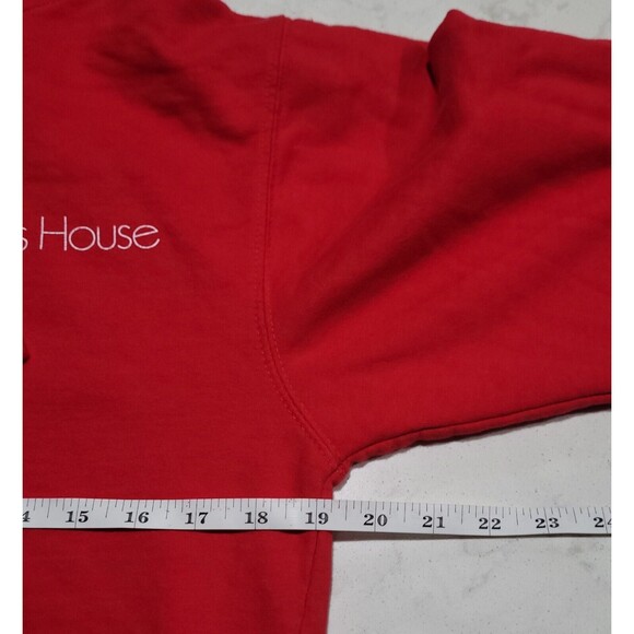 Harry Styles On Top Of The World Harry’s Here House Hoodie Pop Up RED Hoodie EUC - Picture 3 of 12